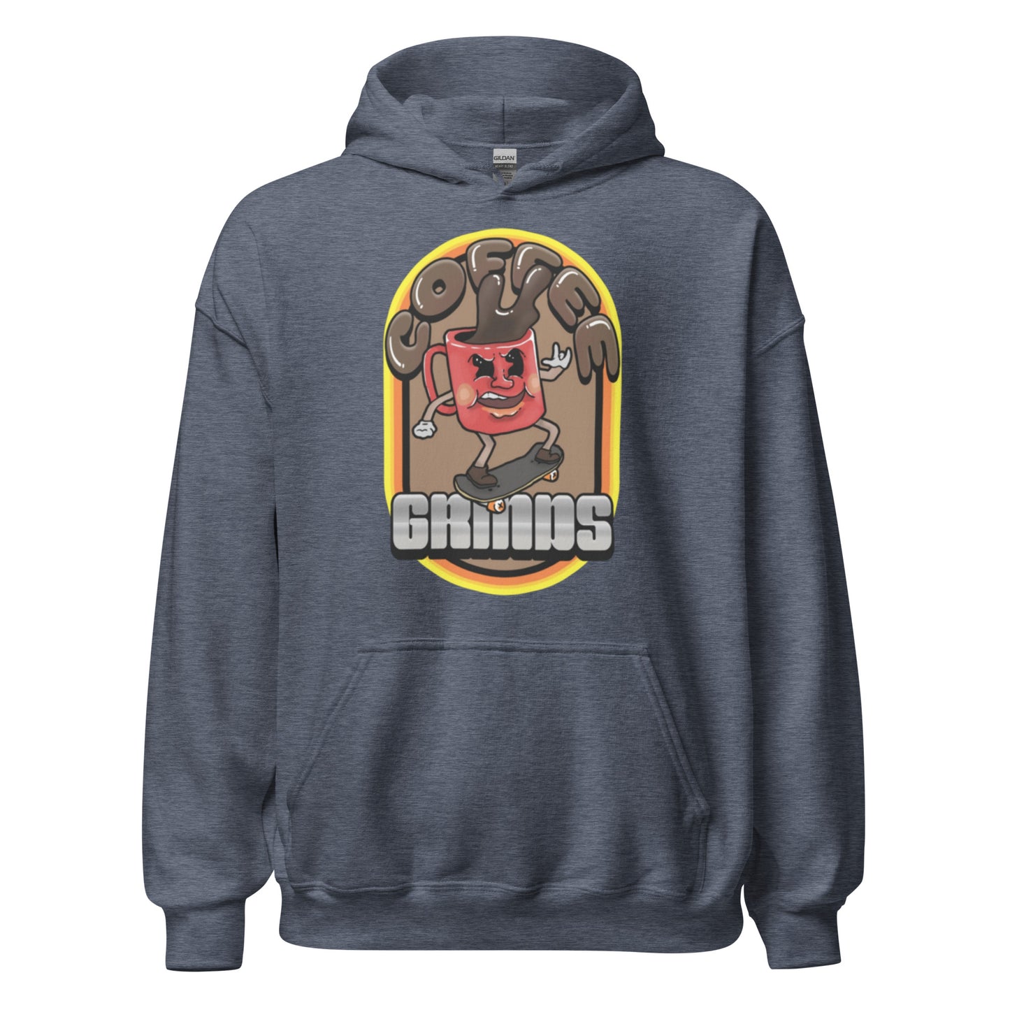 "COFFEE GRINDS" Unisex Hoodie