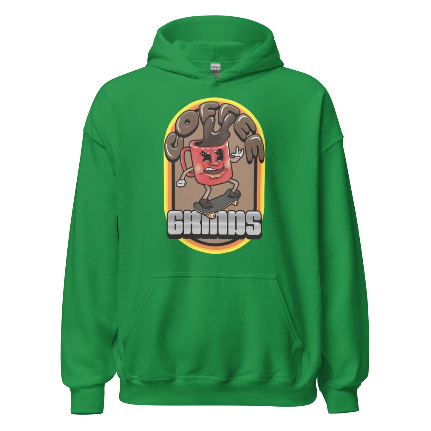 "COFFEE GRINDS" Unisex Hoodie
