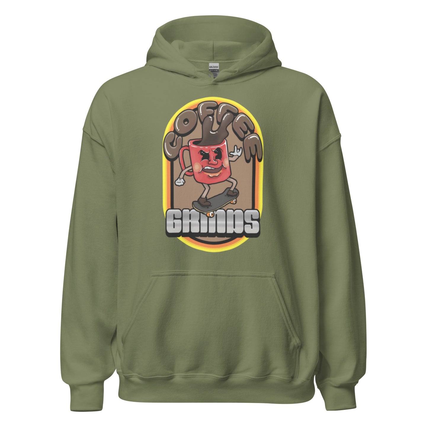 "COFFEE GRINDS" Unisex Hoodie