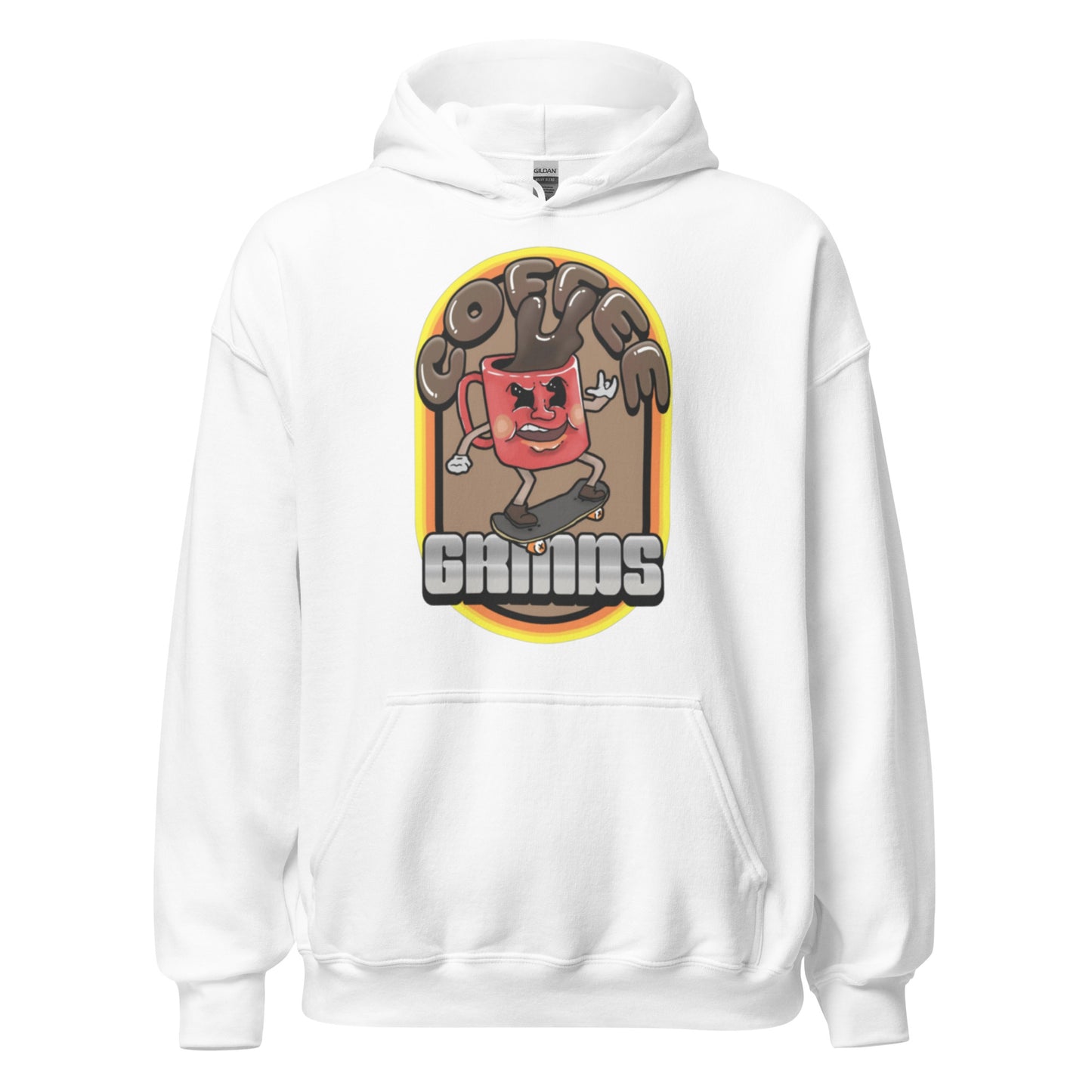 "COFFEE GRINDS" Unisex Hoodie