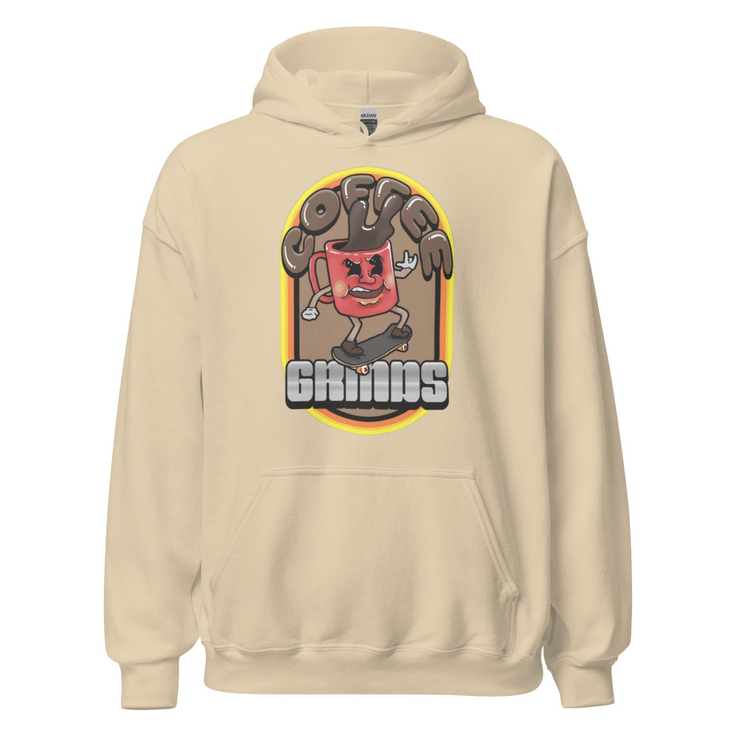 "COFFEE GRINDS" Unisex Hoodie